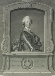 Prince Charles Edward Stuart, engraved by J.G. Wille